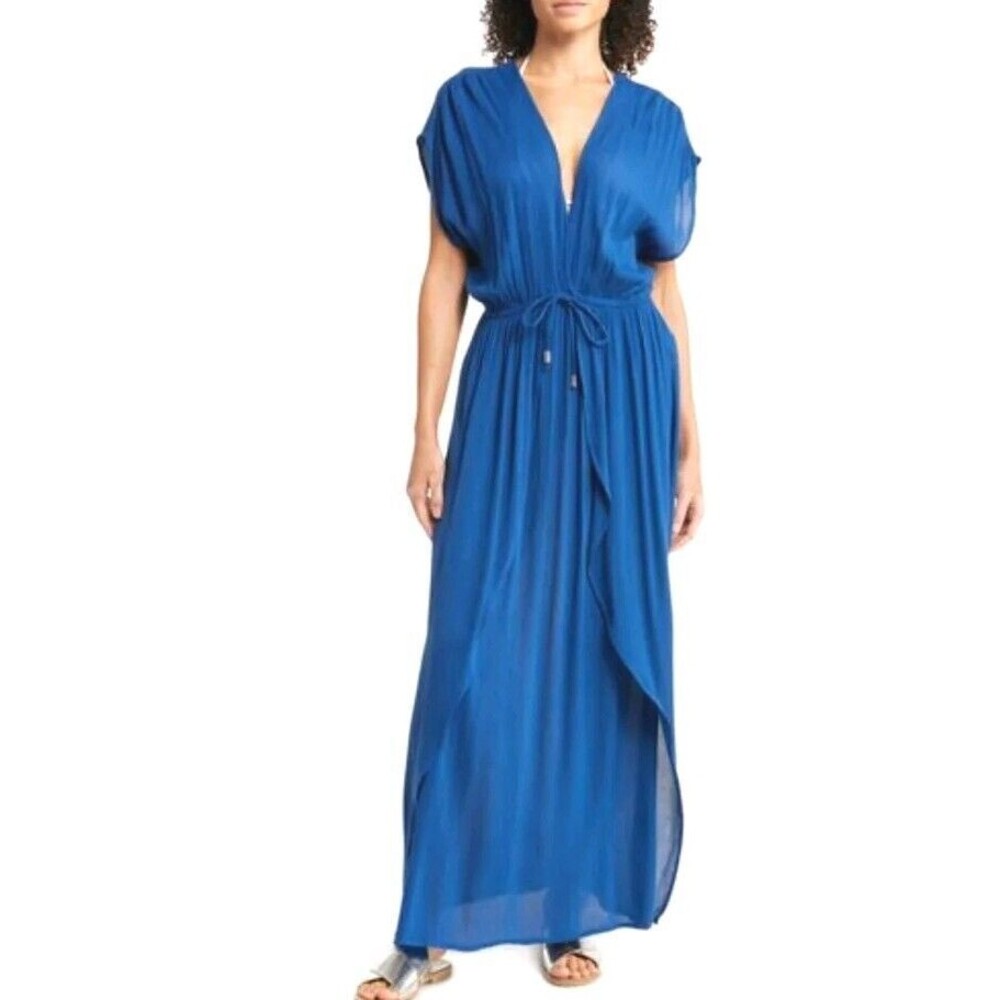 Elan Blue Swim Coverup